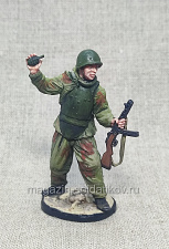 Миниатюра из олова Боец штурмовых батальонов РККА 1941-45 гг., 54 мм, Студия Большой полк - фото