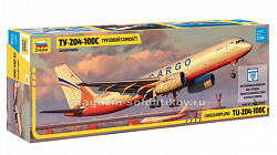 Сборная модель из пластика Грузовой самолет Ту-204-100С (1/144) Звезда (7031) (7031)