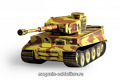 Сборная модель из картона. Серия: Бронетехника. Масштаб 1/35. Танк «PzKpfw VI TIGER» Умбум (198 01) (198 01)