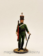 Миниатюра из олова Унтер-офицер Лейб-гвардии Егерского батальона,1802-04 гг. 54 мм, Студия Большой полк - фото
