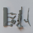Сборная миниатюра из смолы Вольтижёр линейной пехота, в атаке, Франция, 28 мм, Аванпост