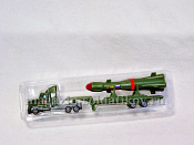 20126-R Трейлер Ракетный тягач с ракетой, металлический, 21 см, Технопарк