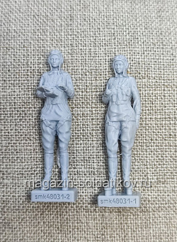 Фигурка из смолы SMK48031 Летчицы ИЛ-2 1/48 Seal Model Kit