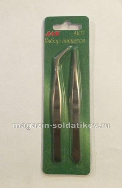 Набор пинцетов, 2 шт, Jas (АЭ-4107) (АЭ-4107)