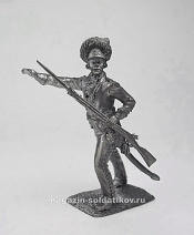 Миниатюра из олова 5256 СП Обер-офицер мушкетерского полка, 1780-1790 гг, 54 мм, Солдатики Публия - фото