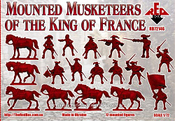 Солдатики из пластика Mounted Musketeers of the King of France (1/72) Red Box