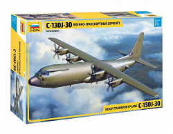 Сборная модель из пластика Американский военно-транспортный самолет С-130J-30 (1/72) Звезда