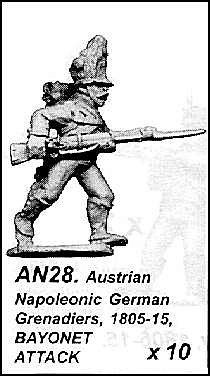 Фигурки из металла AN 28 Штыковая атака, 28 mm Foundry