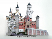 Сборная модель. Серия: Архитектурные памятники. Масштаб 1/100. Замок «Neuschwanstein» Умбум - фото