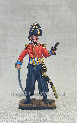 Миниатюра из олова Генерал Кастелло, Франция 1809 г., 54 мм, Студия Большой полк (ИЛ2680.12.03.54) (ИЛ2680.12.03.54)