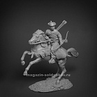 Сборная миниатюра из смолы Японский традиционный конный лучник, 75 мм, Altores studio,