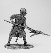Миниатюра из олова Норман с копьем, 54 мм, Солдатики Публия - фото