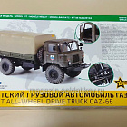 Сборная модель из пластика Советский грузовой автомобиль ГАЗ-66 (1/35) Звезда (3707) (3707)