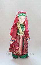 Кукла в башкирском праздничном костюме №19 - фото