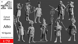 Сборные фигуры из смолы Офицеры когорты, 1:72, Alex miniatures (А80) (А80)