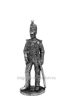 Миниатюра из олова Об-офицер Нижегородского драгун. полка отд. Кавказского крп.1834-1855, 54 мм, EK Castings (RE-02) (RE-02)