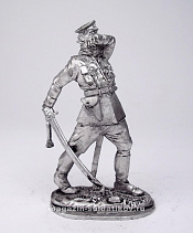 Миниатюра из олова 185 РТ Офицер РИА (Осовец) 54 мм, Ратник - фото