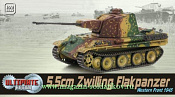 Масштабная модель в сборе и окраске Д Танк 5.5cm Zwilling Flakpanzer, Western Front 1945 (1/72) Dragon - фото