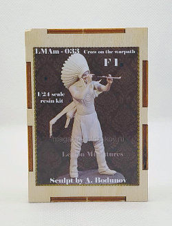 Сборная миниатюра из смолы Crow on the warpath F1 75 мм, Legion Miniatures (LMAm-033) (LMAm-033)