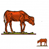 Волшебная фанера Коровы, телята, Теленок 7, Воины и битвы - фото