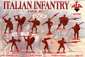 Солдатики из пластика Итальянская пехота, XVI век. Набор №2 (1:72) Red Box - фото
