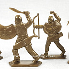 Солдатики из пластика Персы, 54 мм (8 шт, цвет-бронзовый, пластик, б/к), Воины и битвы