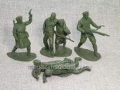 Солдатики из мягкого резиноподобного пластика Санитарки, набор 6 шт, 1/32 Soldiers. Есть - фото