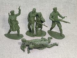 Солдатики из мягкого резиноподобного пластика Санитарки, набор 6 шт, 1/32 Soldiers. Есть