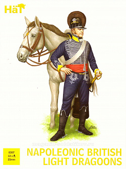 Солдатики из пластика Napoleonic British Light Dragoons 28 mm, Hat