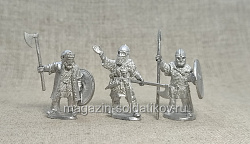 Сборные фигуры из металла Викинги. Командная группа, 28 мм STP-miniatures (STP189) (STP189)