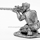 Миниатюра из олова 528 РТ Снайпер, 54 мм, Ратник