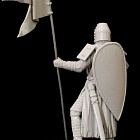 Сборная миниатюра из смолы Knight of the Crusader 13th c. 54 mm Medieval Forge Miniatures