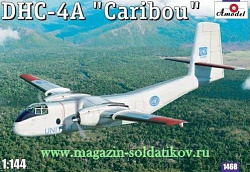 Сборная модель из пластика DHC-4A «Caribou» самолет ООН Amodel (1/144)