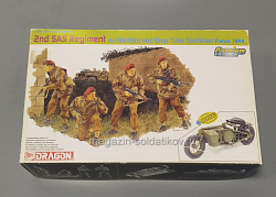 Сборные фигуры из пластика 6586 British 2nd SAS Regiment w/Welbike and Drop Tube Container(France 1944) Dragon (Q445-252) (Q445-252)