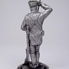 Миниатюра из олова 181 РТ Унтер офицер 21 егерского полка, 54 мм, Ратник