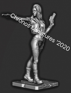 Сборная фигура из смолы Гостья из будущего, 75 мм Chronos Miniatures