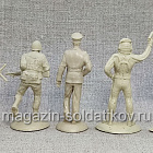 Солдатики из пластика Набор солдатиков №47 «Армия Египта (бежевый, 12 шт)» 1/32 Инженеръ Басевичъ
