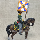 Миниатюра из олова Штандартоносец драгунского полка, Россия 1812 г., 54 мм, Студия Большой полк (ИЛ2777.12.02.54) (ИЛ2777.12.02.54)