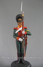 Сборная миниатюра из металла Русский рядовой конно-гренадерского полка 1848-55 гг 54 мм, Chronos miniatures - фото