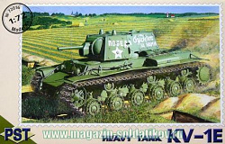 Сборная модель из пластика Тяжелый танк КВ-1-Э, 1:72, PST