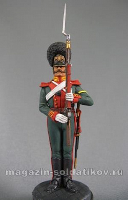 Сборная миниатюра из металла Русский рядовой конно-гренадерского полка 1848-55 гг 54 мм, Chronos miniatures
