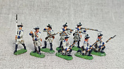 Солдатики из пластика в росписи Австрийские мушкетеры, Семилетняя война, набор - 8 шт., Revell - фото