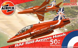 Сборная модель из пластика А Самолет RAF Red Arrows Hawk (1:72) Airfix (55202) (55202)