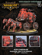 Сборная миниатюра из металла и смоллы PIP 33077 Khador Gun Carriage Box, Warmachine - фото