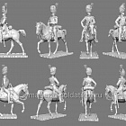 Сборная модель из смолы Офицер конных гренадеров, Вюртемберг 1809-14 гг., 75мм, Chronos Miniatures (CHM-75078) (CHM-75078)