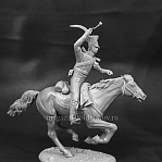 Сборная миниатюра из смолы Ратник конного полка Костромского ополчения, Россия 1813-14 гг., 54 мм, Chronos miniatures - фото