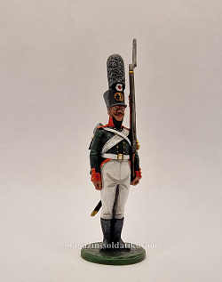 Миниатюра из олова Гренадер мушкетерского полка, 1805-07 гг, Россия 54 мм, Студия Большой полк (БП0519.12.02.54) (БП0519.12.02.54)