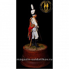 Сборная миниатюра из металла Офицер Лейб-гусарского полка 1799 г., 1:30, Оловянный парад