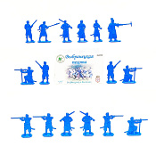 Солдатик из пластика Выбранецкая пехота (16 фигурок, синий) 1:32, Уфимский солдатик - фото