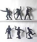 Солдатик из пластика 602-241 Трапперы Н 6 шт ДЗИ 15 см (цвет варьируется) - фото